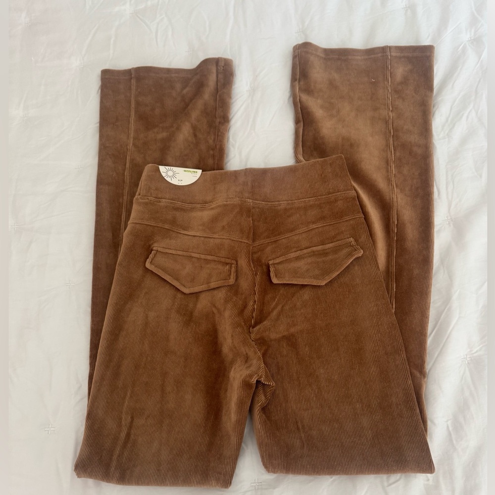 Aerie Corduroy Flare Yoga Pant